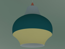 Pendant lamp CIRQUE 380 (60W E27, RED TOP)