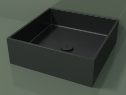 Lavabo da appoggio (01UN21301, Deep Nocturne C38, L 48, P 48, H 16 cm)