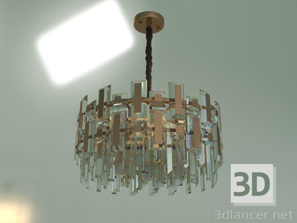 modèle 3D Lustre suspendu Lago 330-6 Strotskis - preview