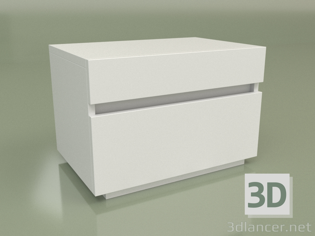 3d model Mesita de noche Mn 200 (Blanco) - vista previa