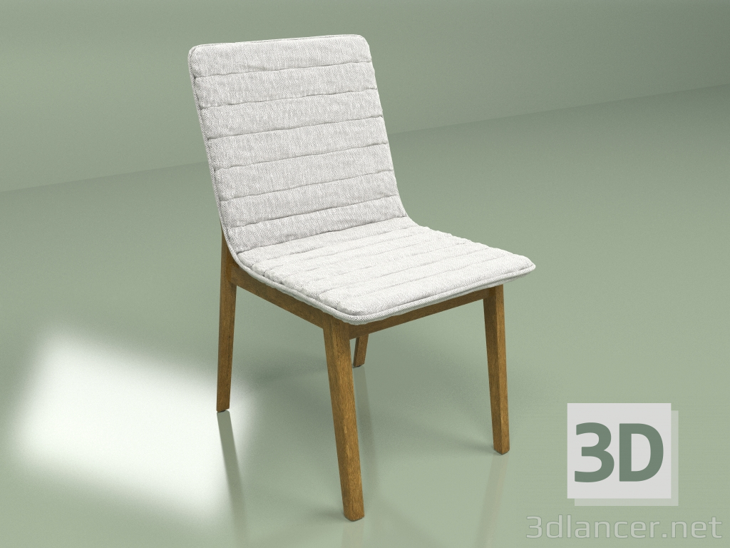 3d model Silla Hayden (gris) - vista previa