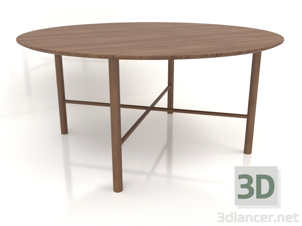 3d model Mesa de comedor DT 02 (opción 2) (D=1600x750, madera marrón claro) - vista previa