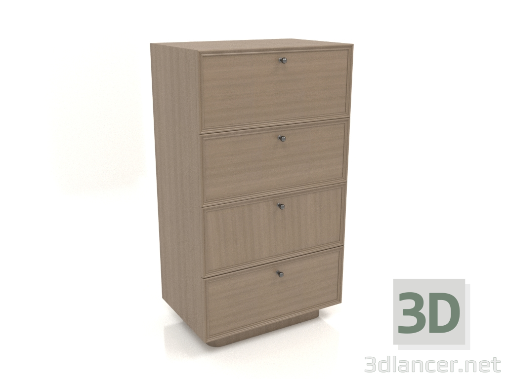 3D modeli Çekmeceli TM 15 (604x400x1074, ahşap grisi) - önizleme