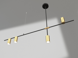 Chandelier Riya black, bronze (07621-4.20)