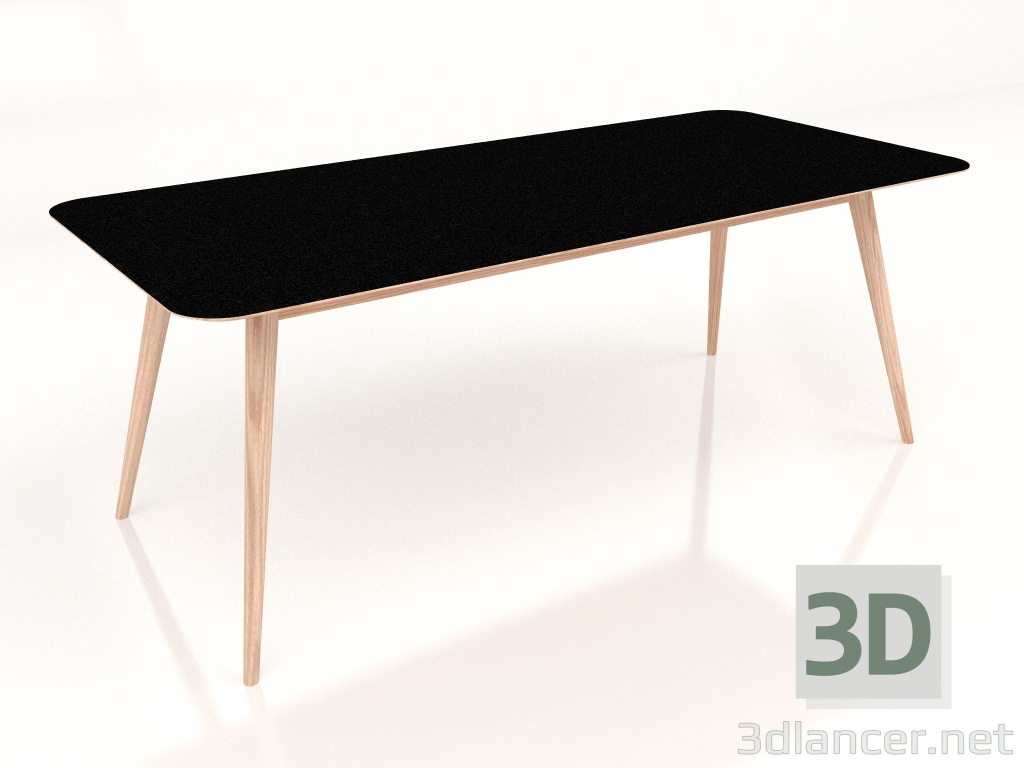 modello 3D Tavolo da pranzo Stafa 200 (Nero) - anteprima