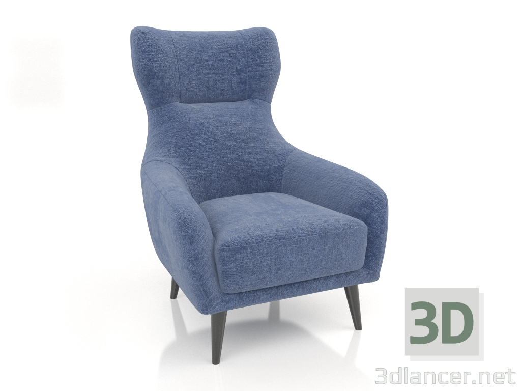 modèle 3D Fauteuil SHELBY (Soft 17) - preview