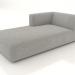 modello 3D Chaise longue (L) 83x195 con bracciolo a sinistra - anteprima