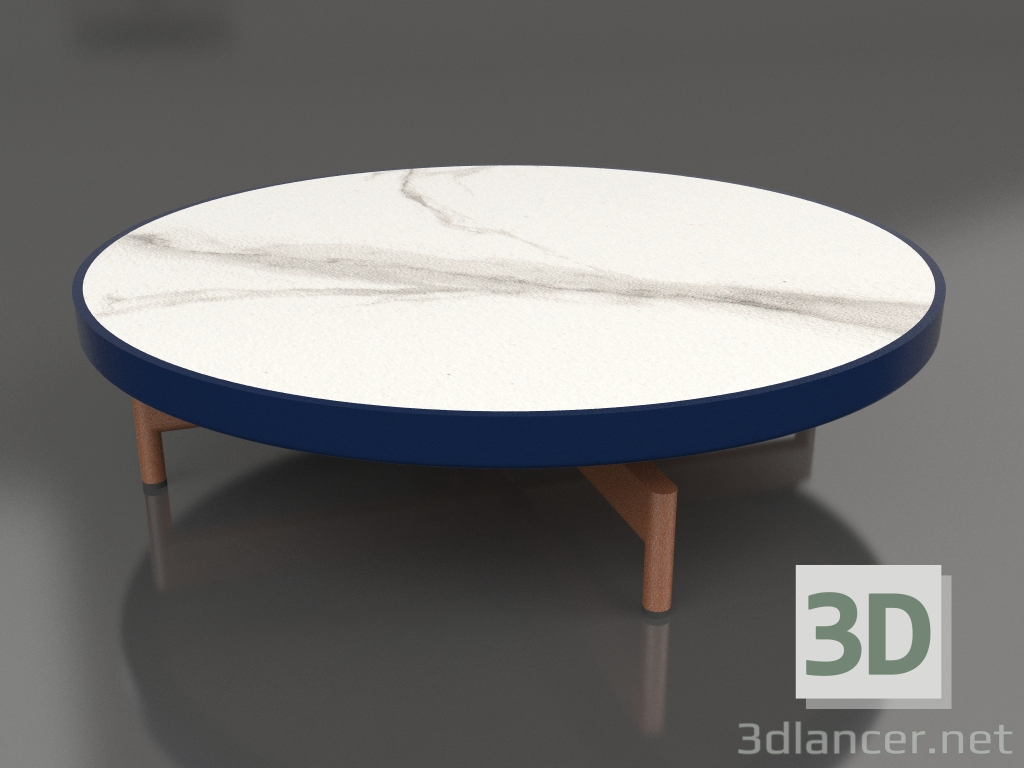 3d модель Стіл журнальний круглий Ø90x22 (Night blue, DEKTON Aura) – превью