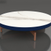 3d model Mesa de centro redonda Ø90x22 (Azul noche, DEKTON Aura) - vista previa