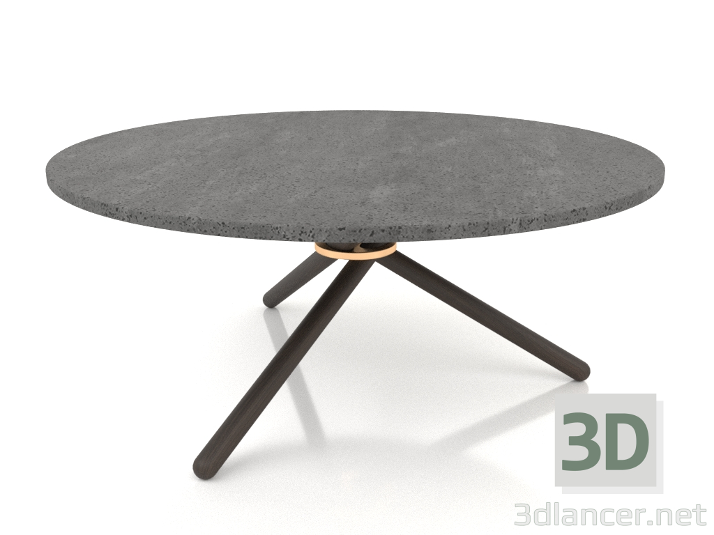 3d model Bertha coffee table (Dark Concrete, Dark Oak) - preview