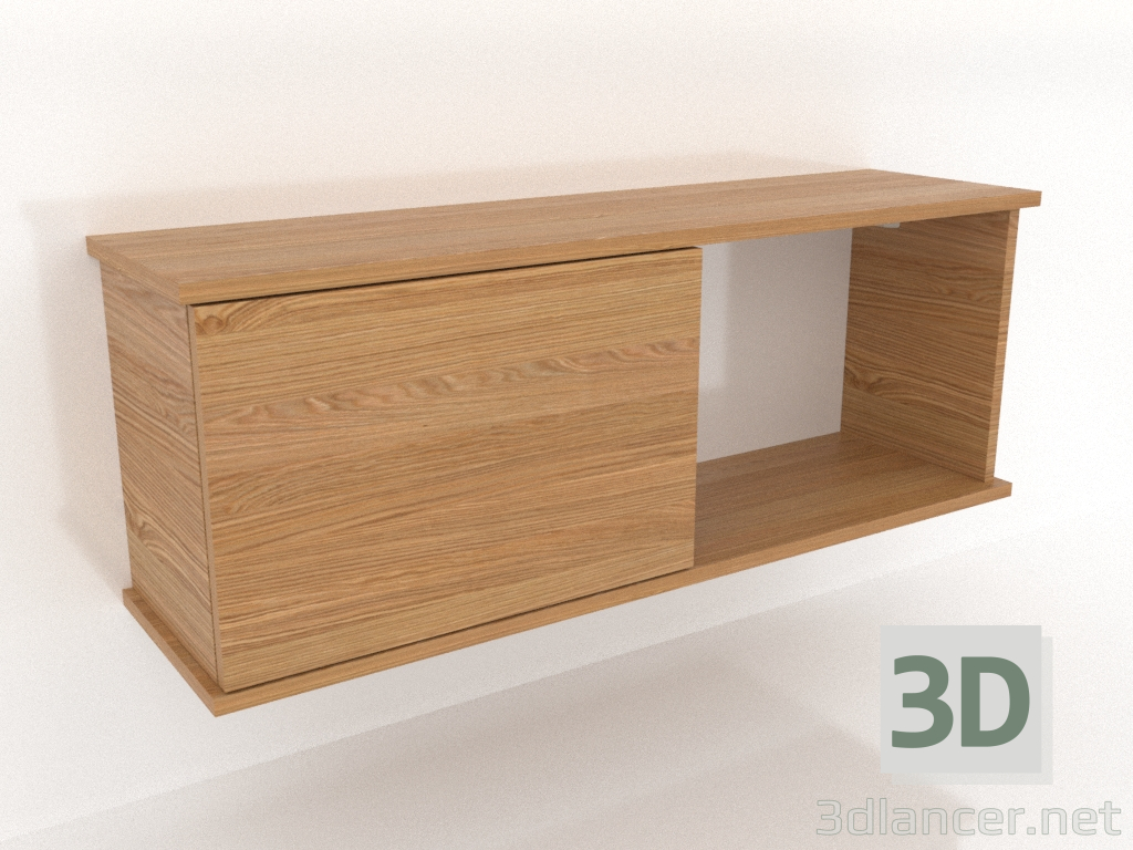 3d модель Підвісна полиця SHELF (з 1 відкритою секцією праворуч) 1000 мм (натуральний дуб) – превью 3d модель Підвісна полиця SHELF (з 1 відкритою секцією праворуч) 1000 мм (натуральний дуб) – превью