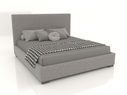 Кровать двуспальная с мягким изголовьем Modena