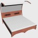 3d model Cama doble con dosel 180х220 + - vista previa