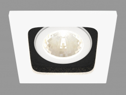 Apparecchio da incasso a LED (DL18614_01WW-SQ White_Black)