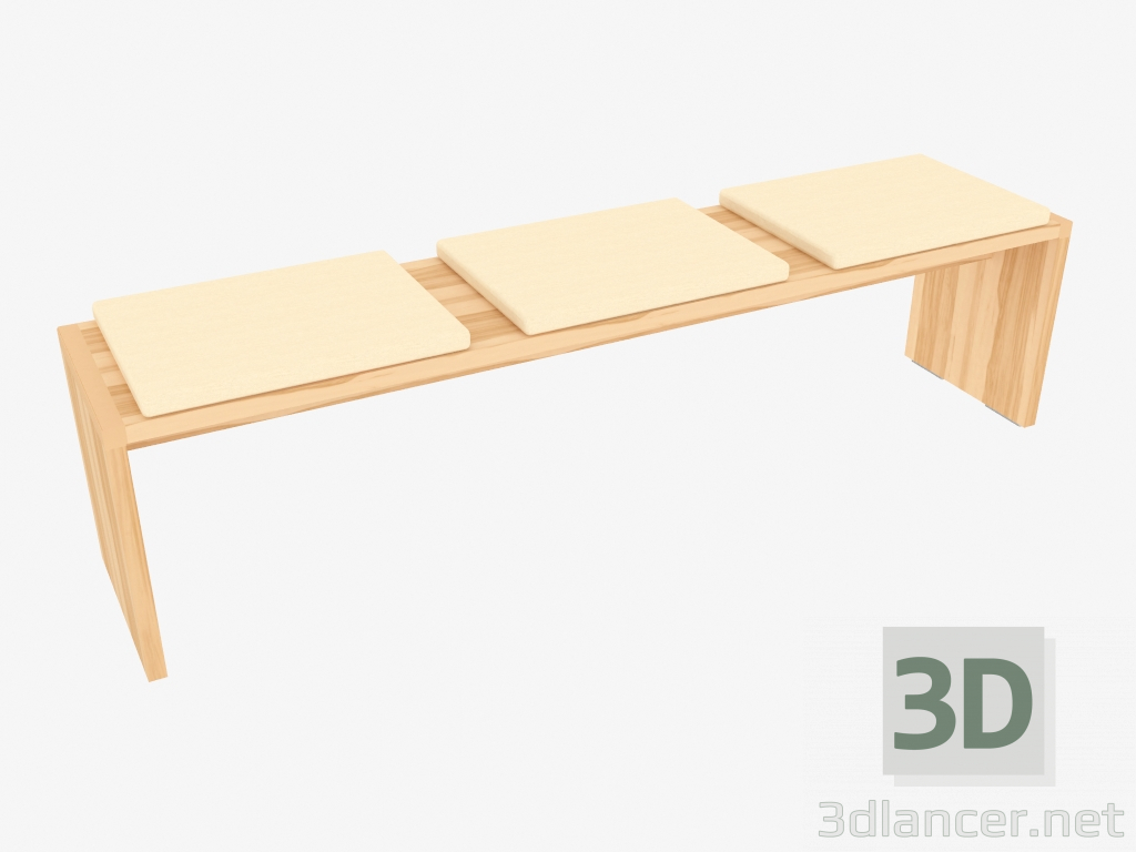 3D Modell Bank (3705-61) - Vorschau