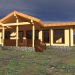 modello 3D di Casa di legno comprare - rendering