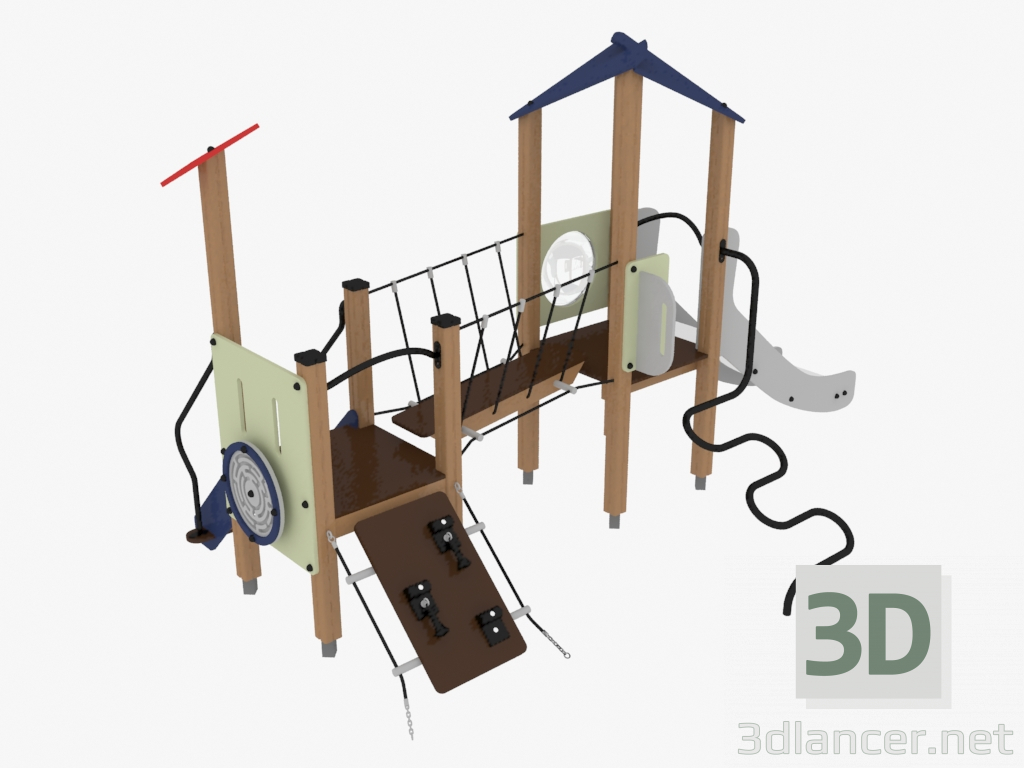 3d model Children's play complex (4417) - preview