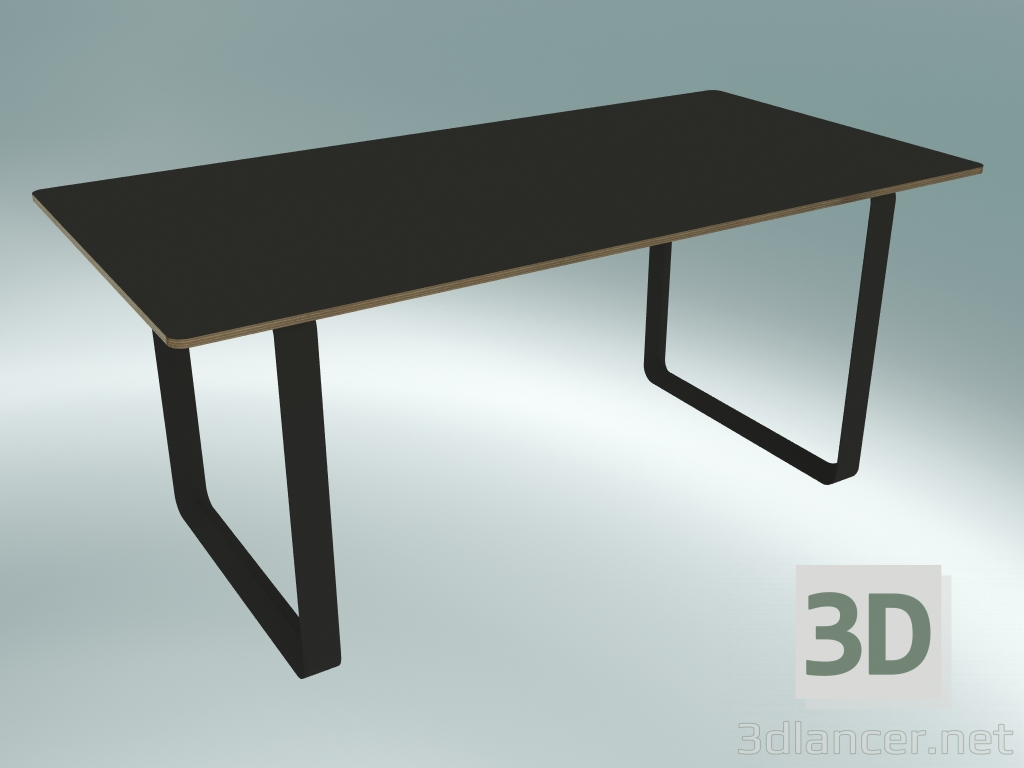 3D modeli Tablo 70/70, 170x85cm (Siyah) - önizleme