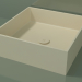 3d model Lavabo sobre encimera (01UN21301, Bone C39, L 48, P 48, H 16 cm) - vista previa