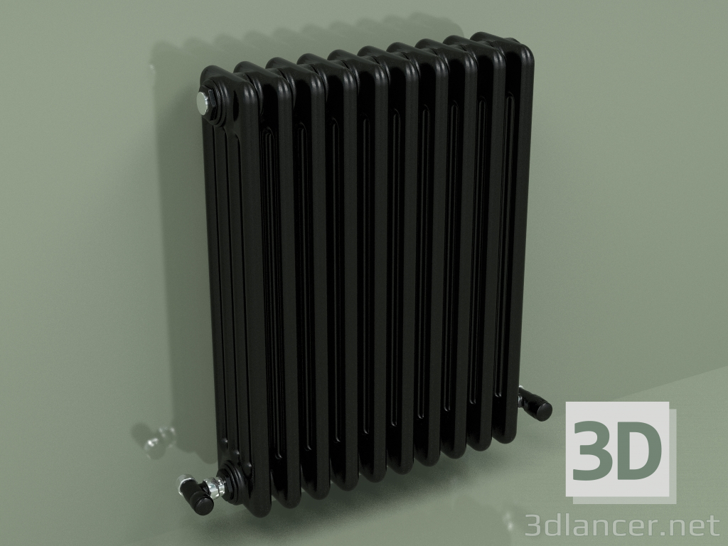 modèle 3D Radiateur TESI 4 (H 600 10EL, Noir - RAL 9005) - preview