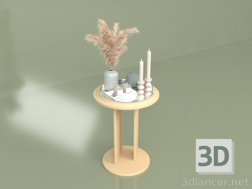 3d model Mesa de centro redonda (10432) - vista previa