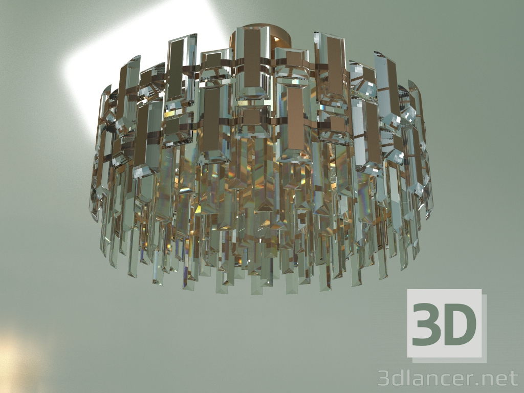 modello 3D Lampadario a soffitto Lago 330-9 Strotskis - anteprima