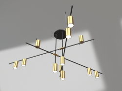 Chandelier Riya black, bronze (07621-12.20)