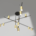 3d model Chandelier Riya black, bronze (07621-12.20) - preview