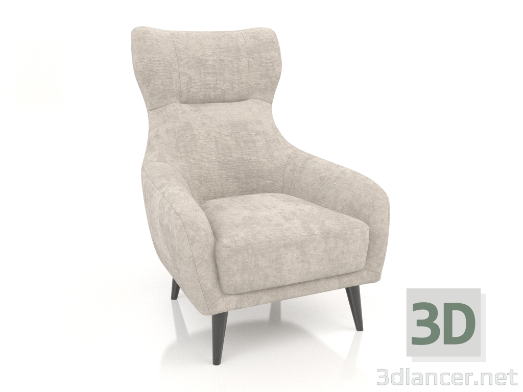 modello 3D Poltroncina SHELBY (Soft 04) - anteprima