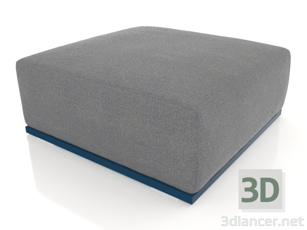 3d model Módulo sofá Puf (Gris azul) - vista previa