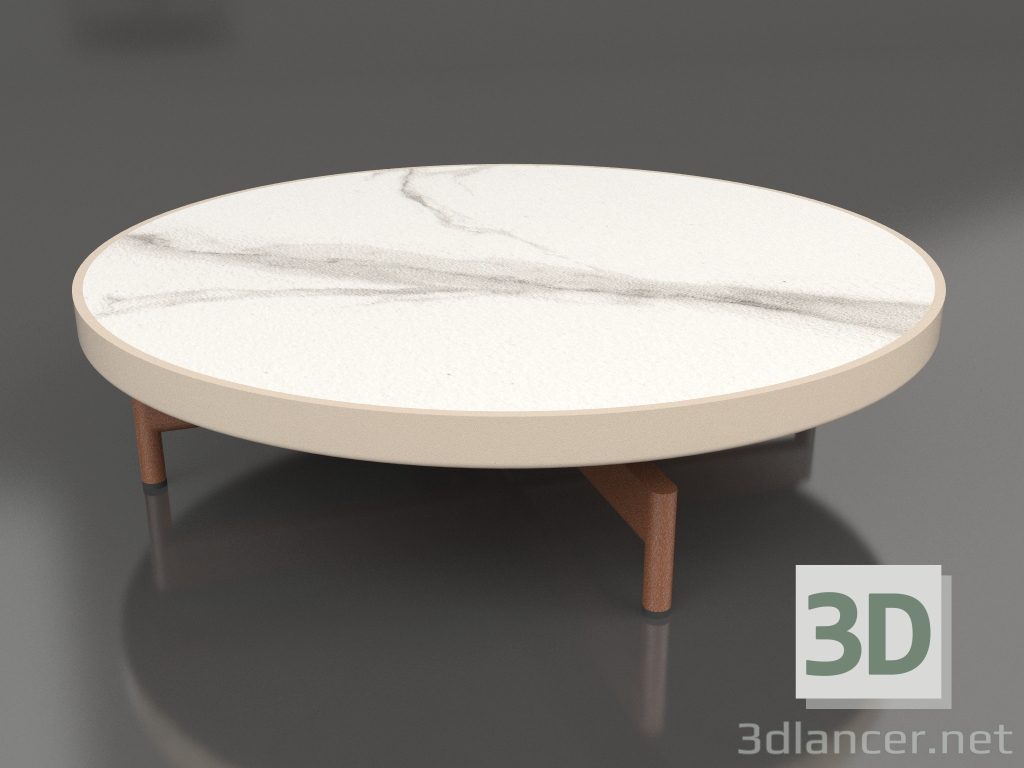 modèle 3D Table basse ronde Ø90x22 (Sable, DEKTON Aura) - preview