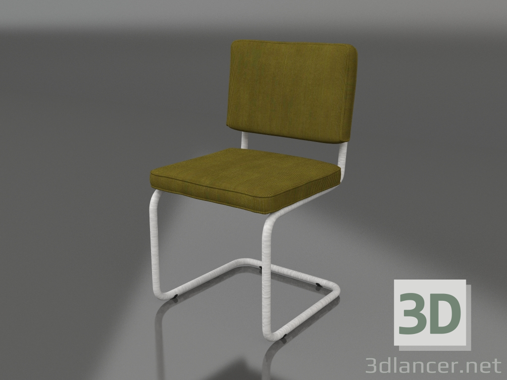 3d model Silla cepillada Ridge Rib (verde) - vista previa