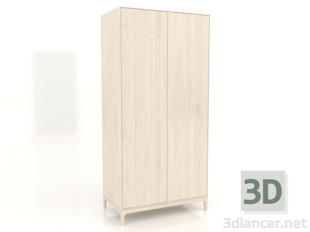 3D Modell Kleiderschrank FARGO 1050x600x2200 mm (gebleichte Eiche) - Vorschau