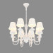 modello 3D Lampadario A3400LM-8wh - anteprima