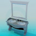 modèle 3D Lavabo antique - preview