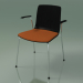 3d model Chair 3976 (4 metal legs, with a pillow on the seat and armrests, black birch) - preview