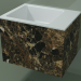 3d model Lavabo de pared (02R122102, Emperador M06, L 48, P 36, H 36 cm) - vista previa