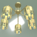 Modelo 3d Candelabro de teto 10101-5 (cristal de madrepérola em ouro transparente) - preview