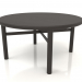 3d model Coffee table (rounded end) JT 031 (D=800x400, wood brown dark) - preview