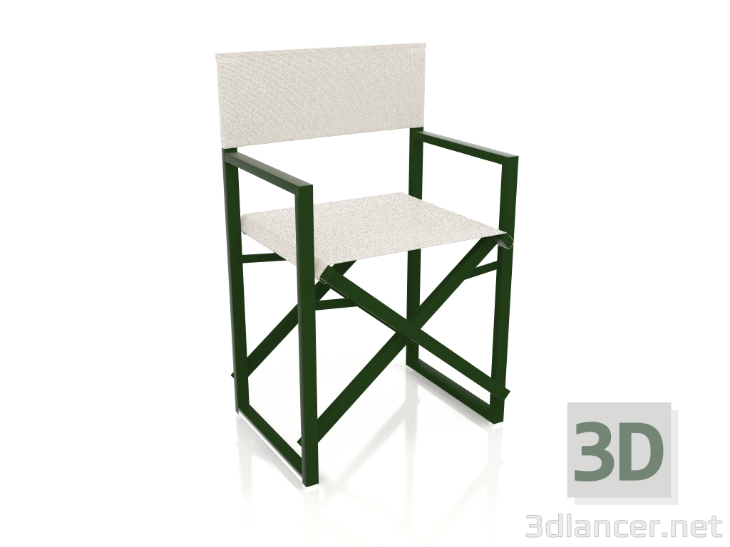 modello 3D Sedia pieghevole (Verde bottiglia) - anteprima