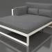 3d model Sofá modular XL, sección 2 izquierda, respaldo alto, madera artificial (gris ágata) - vista previa