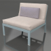 3d model Sofa module, section 3 (Blue gray) - preview