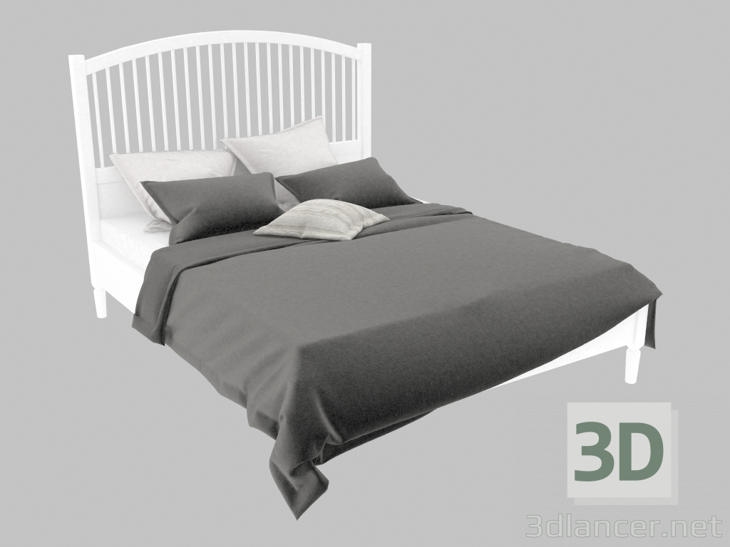 3D Modell Doppelbett Tissedal (210x168) - Vorschau