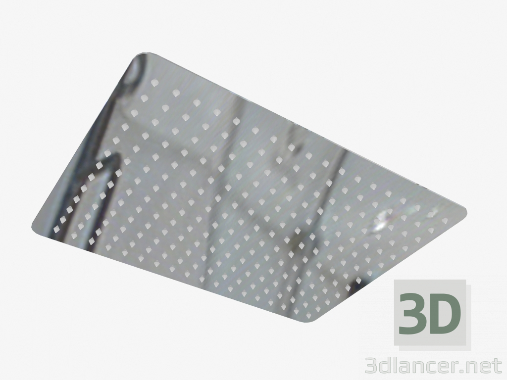 3d model Rain head rectangular 400x300mm Floks (NAC 008K) - preview