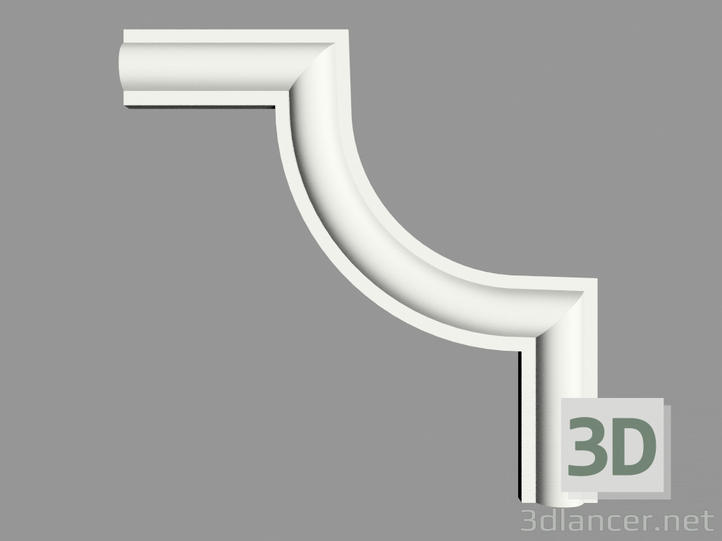 3d model Angulo decorativo (TU16a) - vista previa