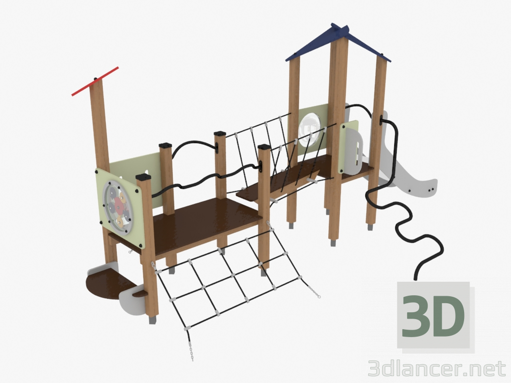 modello 3D Complesso per giochi per bambini (4418) - anteprima