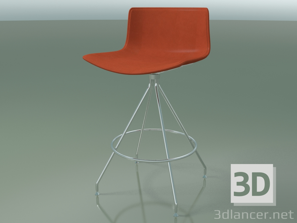 Modelo 3d Banqueta alta 0490 (com estofo removível de couro) - preview