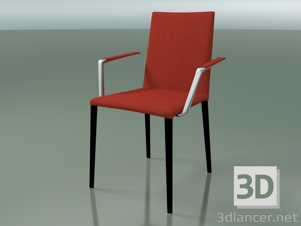 modello 3D Sedia 1708BR (H 85-86 cm, con braccioli, con rivestimento in tessuto, V39) - anteprima