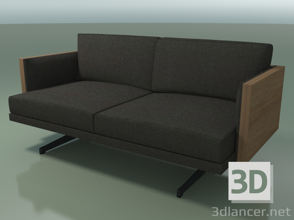 3d model Double sofa 5227 (H-legs, Walnut) - preview