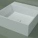 modello 3D Lavabo da appoggio (01UN21302, Glacier White C01, L 48, P 48, H 16 cm) - anteprima